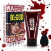 Artificial Blood 55ml Decorations Halloween Makeup, Realistic Washable Fake Blood