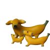 Halloween Ornament 2022,Creative Banana Puppy Resin Ornament Home Sculpture Ornament Banana Dog Resin Crafts