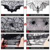 20 x 80 Inch Halloween Lace Fireplace Mantle Scarf Cover