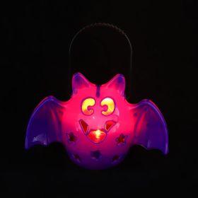 2Pcs Halloween Night Light Decoration Batman Carry Bucket Pumpkin Lantern
