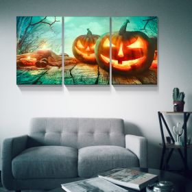 3 PCS Halloween Pumpkin Wall Decoration Painting Gift Posters Home Decoration Wall Art Pictures HD Canvas Print