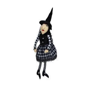 21"H Halloween Sitting Witch Decor