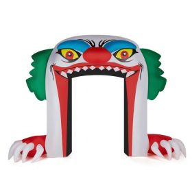 8.9 FT Halloween Inflatables Clown Archway Outdoor Decorations