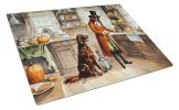 NEW Irish Setter Fall Kitchen Pumpkins Glass Cutting Board Decorative Tempered Glass Kitchen Cutting and Serving Board Large Size Chopping Board
