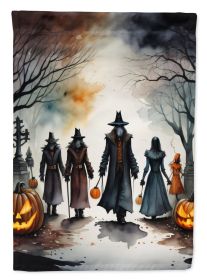 Vampires Spooky Halloween House Flag Large Porch Sleeve Pole Decorative Outside Yard Banner Artwork Wall Hanging, Polyester, House Size, Multicolor