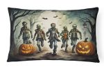 More Spooky Halloween Throw Pillow Throw Pillow for Indoor Couch Bed Outdoor Patio Washable, Zombies 2289,12Hx16W