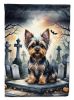 Yorkshire Terrier Spooky Halloween Garden Flag Mailbox Flag Decorative Yard Flag Banner Outside Patio Artwork Yard Flower Beds, Garden Size