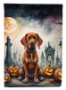 Vizsla Spooky Halloween Garden Flag Mailbox Flag Decorative Yard Flag Banner Outside Patio Artwork Yard Flower Beds, Garden Size, Multicolor
