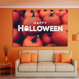 Drop-Shipping Framed Canvas Wall Art Decor Painting For Halloween, Pumpkin Painting For Halloween Gift, Decoration For Halloween Living Room