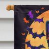 German Shepherd Witchy Halloween House Flag Large Porch Sleeve Pole Decorative Outside Yard Banner Artwork Wall Hanging, Polyester, House Size