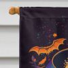 Cocker Spaniel Witchy Halloween House Flag Large Porch Sleeve Pole Decorative Outside Yard Banner Artwork Wall Hanging, Polyester, House Size