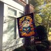 Coton De Tulear Witchy Halloween House Flag Large Porch Sleeve Pole Decorative Outside Yard Banner Artwork Wall Hanging, Polyester, House Size
