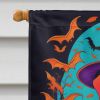 Vizsla Witchy Halloween House Flag Large Porch Sleeve Pole Decorative Outside Yard Banner Artwork Wall Hanging, Polyester, House Size, Multicolor