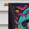 Havanese Witchy Halloween House Flag Large Porch Sleeve Pole Decorative Outside Yard Banner Artwork Wall Hanging, Polyester, House Size, Multicolor
