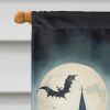 Westie Spooky Halloween House Flag Large Porch Sleeve Pole Decorative Outside Yard Banner Artwork Wall Hanging, Polyester, House Size, Multicolor