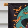 Beagle Witchy Halloween House Flag Large Porch Sleeve Pole Decorative Outside Yard Banner Artwork Wall Hanging, Polyester, House Size, Multicolor