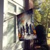 Vampires Spooky Halloween House Flag Large Porch Sleeve Pole Decorative Outside Yard Banner Artwork Wall Hanging, Polyester, House Size, Multicolor