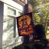 Boxer Witchy Halloween House Flag Large Porch Sleeve Pole Decorative Outside Yard Banner Artwork Wall Hanging, Polyester, House Size, Multicolor