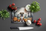 NEW Boxer Spooky Halloween Glass Cutting Board Decorative Tempered Glass Kitchen Cutting and Serving Board Large Size Chopping Board
