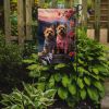 Cairn Terrier Two Hearts Garden Flag Mailbox Flag Decorative Yard Flag Banner Outside Patio Artwork Yard Flower Beds, Garden Size, Multicolor