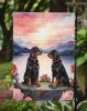Gordon Setter Two Hearts Garden Flag Mailbox Flag Decorative Yard Flag Banner Outside Patio Artwork Yard Flower Beds, Garden Size, Multicolor