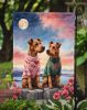 Irish Terrier Two Hearts Garden Flag Mailbox Flag Decorative Yard Flag Banner Outside Patio Artwork Yard Flower Beds, Garden Size, Multicolor