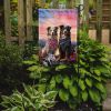 Australian Shepherd Two Hearts Garden Flag Mailbox Flag Decorative Yard Flag Banner Outside Patio Artwork Yard Flower Beds, Garden Size, Multicolor
