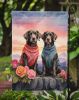 German Wirehaired Pointer Two Hearts Garden Flag Mailbox Flag Decorative Yard Flag Banner Outside Patio Artwork Yard Flower Beds, Garden Size
