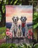 English Setter Two Hearts Garden Flag Mailbox Flag Decorative Yard Flag Banner Outside Patio Artwork Yard Flower Beds, Garden Size, Multicolor