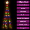 Christmas Cone Tree Colorful 84 LEDs Decoration 19.7"x59.1"