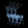 Acrylic Reindeer Christmas Decorations 3 pcs 47.2" Cold White