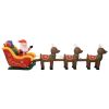 Christmas Inflatable Santa and Reindeer Decoration LED 192.9"