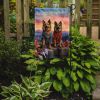 Belgian Tervuren Two Hearts Garden Flag Mailbox Flag Decorative Yard Flag Banner Outside Patio Artwork Yard Flower Beds, Garden Size, Multicolor
