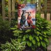Greyhound Two Hearts Garden Flag Mailbox Flag Decorative Yard Flag Banner Outside Patio Artwork Yard Flower Beds, Garden Size, Multicolor