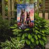 German Shepherd Two Hearts Garden Flag Mailbox Flag Decorative Yard Flag Banner Outside Patio Artwork Yard Flower Beds, Garden Size, Multicolor