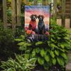German Wirehaired Pointer Two Hearts Garden Flag Mailbox Flag Decorative Yard Flag Banner Outside Patio Artwork Yard Flower Beds, Garden Size