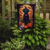 Black Labrador Retriever Witchy Halloween Garden Flag Mailbox Flag Decorative Yard Flag Banner Outside Patio Artwork Yard Flower Beds, Garden Size