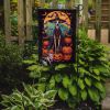 Italian Greyhound Witchy Halloween Garden Flag Mailbox Flag Decorative Yard Flag Banner Outside Patio Artwork Yard Flower Beds, Garden Size