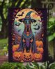 Doberman Pinscher Witchy Halloween Garden Flag Mailbox Flag Decorative Yard Flag Banner Outside Patio Artwork Yard Flower Beds, Garden Size