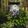 Old English Sheepdog Spooky Halloween Garden Flag Mailbox Flag Decorative Yard Flag Banner Outside Patio Artwork Yard Flower Beds, Garden Size
