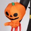 Outsunny 10ft Inflatable Halloween Pumpkin Head Reaper, Blow Up Halloween Decoration Outdoor LED Yard Display, Waterproof