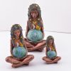 Halloween Ornament 2022,3 Pcs Mother Earth 3D Statue Resin Ornament Art Goddess Statue Mother Earth