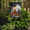 Trick or Treaters Spooky Halloween Garden Flag Mailbox Flag Decorative Yard Flag Banner Outside Patio Artwork Yard Flower Beds, Garden Size