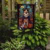 Sheltie Witchy Halloween Garden Flag Mailbox Flag Decorative Yard Flag Banner Outside Patio Artwork Yard Flower Beds, Garden Size, Multicolor