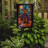 Norwich Terrier Witchy Halloween Garden Flag Mailbox Flag Decorative Yard Flag Banner Outside Patio Artwork Yard Flower Beds, Garden Size, Multicolor