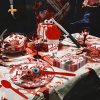 Scary Halloween Party Supplies, Bloody Themed Halloween Party Decorations Tableware