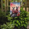 Whippet Two Hearts Garden Flag Mailbox Flag Decorative Yard Flag Banner Outside Patio Artwork Yard Flower Beds, Garden Size, Multicolor