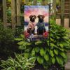 Chocolate Labrador Retriever Two Hearts Garden Flag Mailbox Flag Decorative Yard Flag Banner Outside Patio Artwork Yard Flower Beds, Garden Size