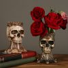 1pc Halloween Vase,Halloween Decoration Party Skull Design Flower Pot, Human Planter Container For Home Office Desk Decoration