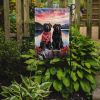 Newfoundland Two Hearts Garden Flag Mailbox Flag Decorative Yard Flag Banner Outside Patio Artwork Yard Flower Beds, Garden Size, Multicolor